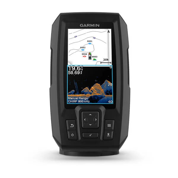 Striker Vivid 4CH (with CHIRP 77/200kHz/ClearVü GT20-TM transducer, 4-pin), GPS