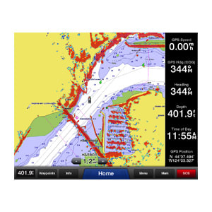 GMR Fantom 56 marine radar 6 ft antenna 50 W solid state