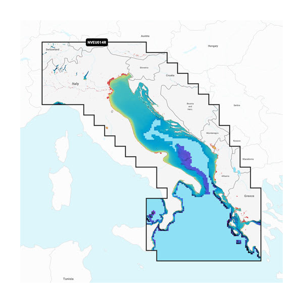 Garmin Navionics Vision+ NVEU014R - Italy, Adriatic Sea (od Istre do Otranta)